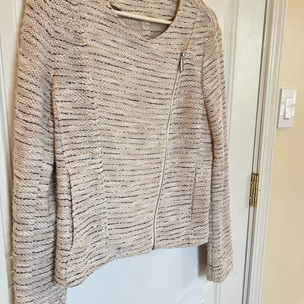 Bagatelle Collection Cream Textured Jacket - Picture 3 of 6